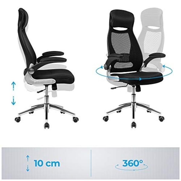 Ergonominen työtuoli säädettävällä korkeudella ja verkkoselkänojalla
