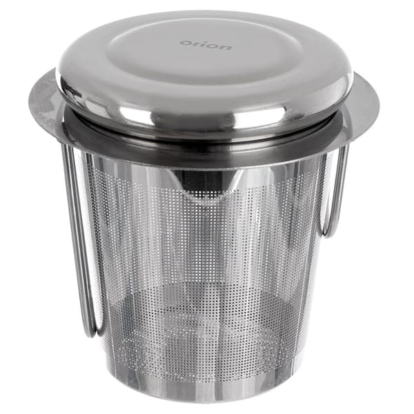 Te-infuser i rustfrit stål med låg, 7,5 cm