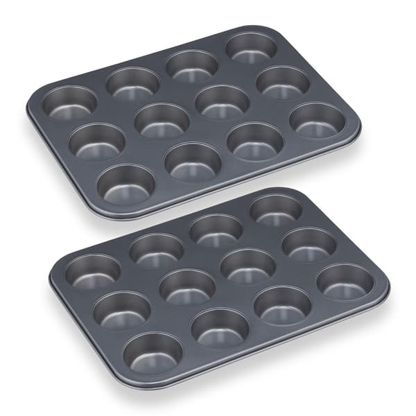 Sæt med 12 muffinsforme i sæt af 2