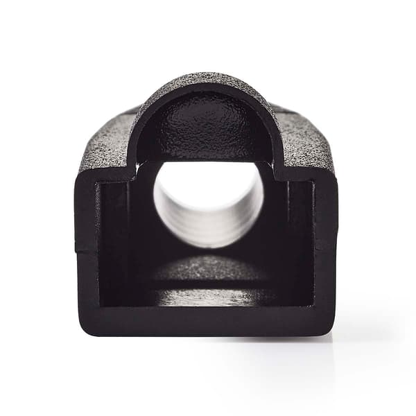 Trækaflastningskappe | RJ45 | PVC | Sort | Box | 10 stk.