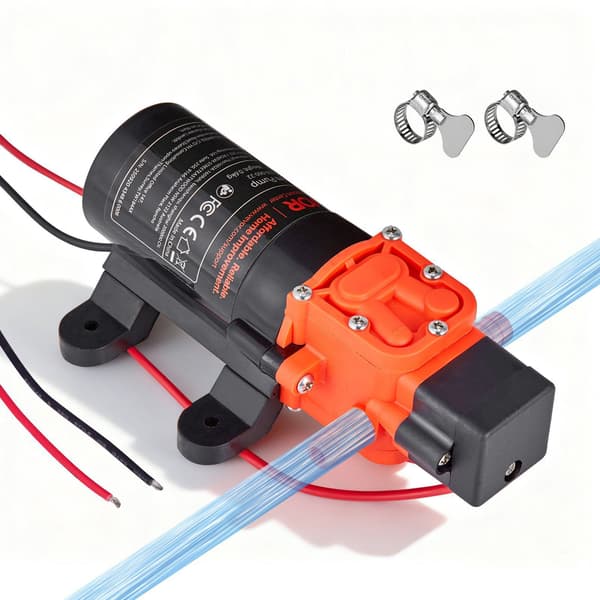 12V membranvattentryckspump, 1,2 GPM, 80 PSI
