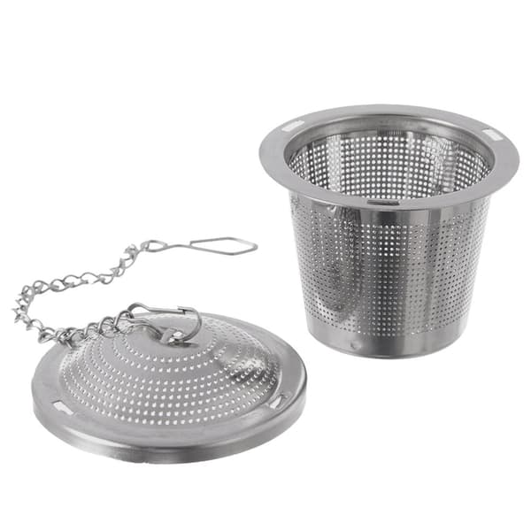 Teinfuser i rostfritt stål med kedja, 4,5 cm