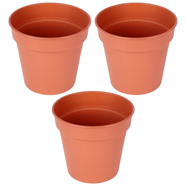 Rund havekrukke i plast 17 cm 3 stk.