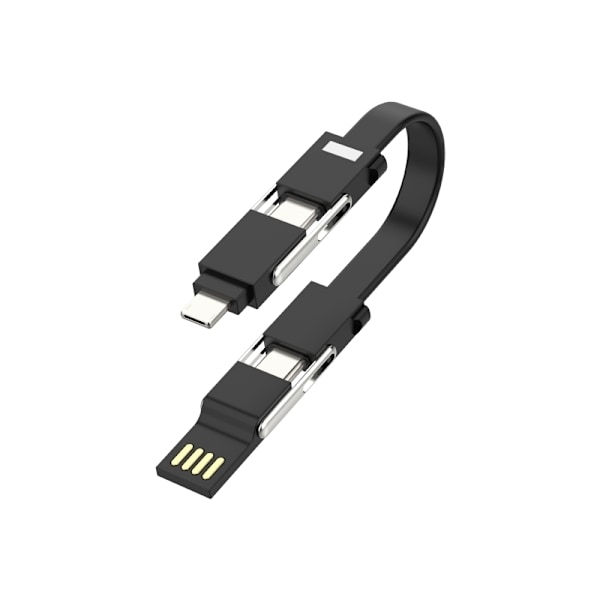 Sinox USB A+USB C-USB C+Micro+Lightning, Sort