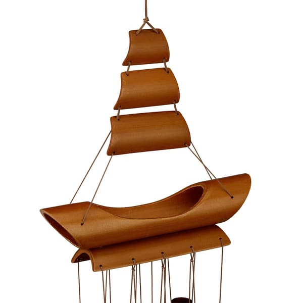 Wind Chime Bamboo "Sejlbåd"