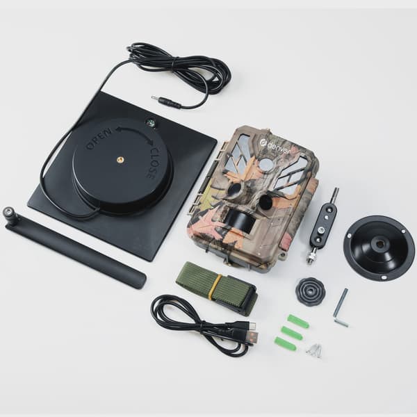 4G solcelledrevet trailkamera, 8MP CMOS, IP67, 5W solpanel