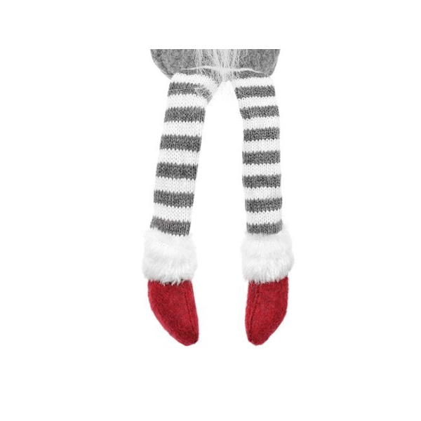 Grå sittande tomte