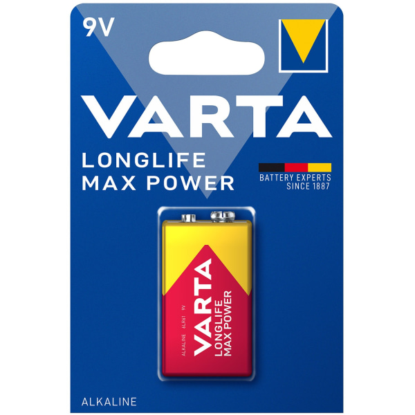 Longlife Max Power 9V batteri