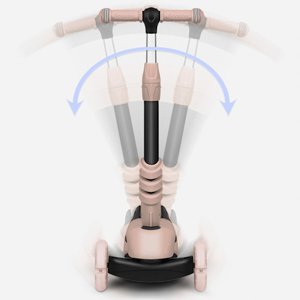 Ricokids Todi 3-hjulet scooter - Beige