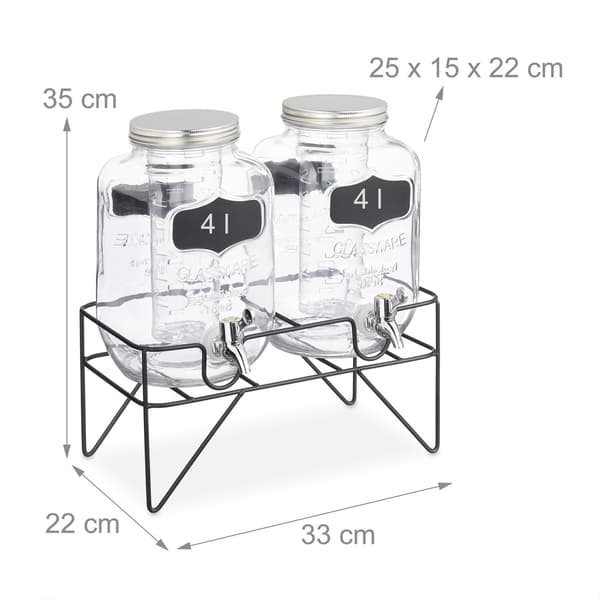 set med 2 dryckespumpar 4L med stativ