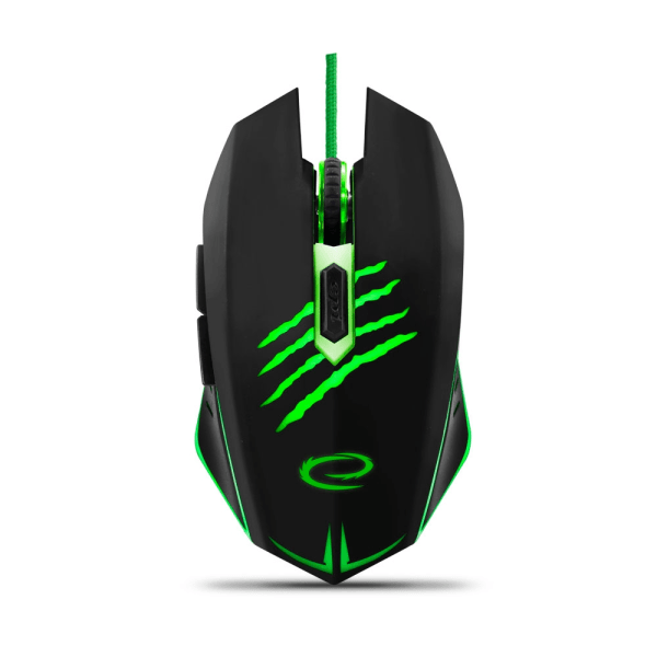 Esperanza Wired Mouse For Gamers 6D Opt. Usb Mx209 klo Sort, Grøn
