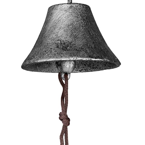Dörrklocka i gjutjärn "Key" silver