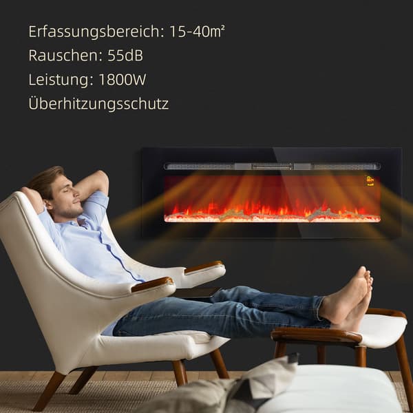 Väggmonterad Elspis, 1800W, Justerbar Värme