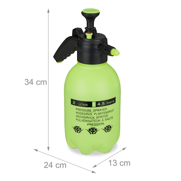 Tryksprøjte 2 liter grøn