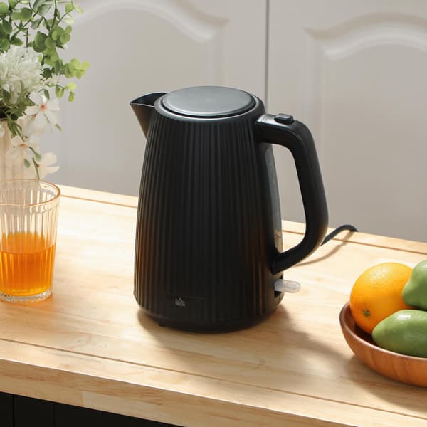 Elkedel, 1,7L kapacitet, Automatisk slukning, Sort
