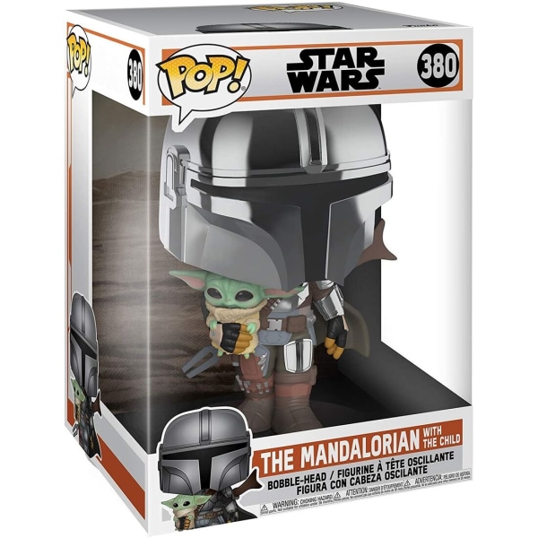 POP-figur Star Wars Mandalorian med Yoda Barn 25 cm