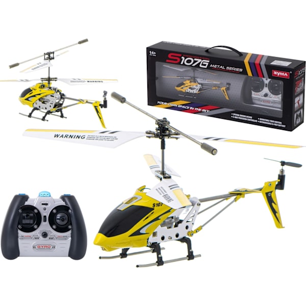 SYMA S107G RC-helikopteri keltainen