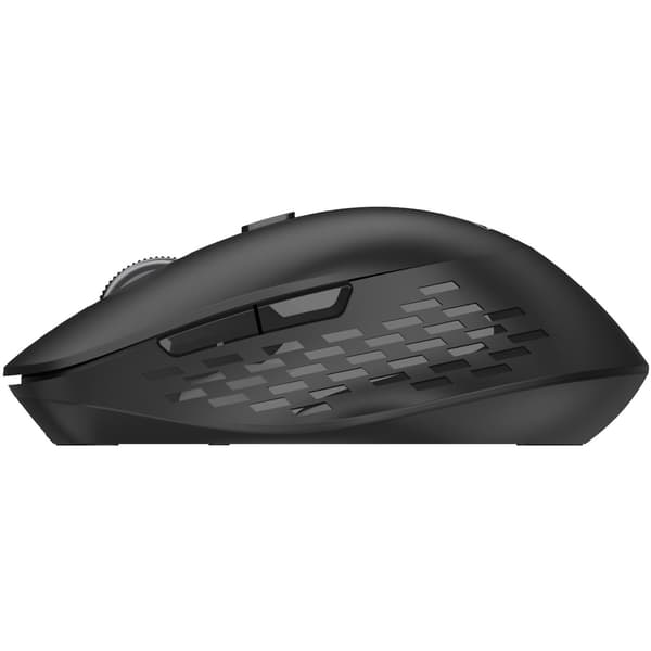 Trådløs mus med dobbeltfunktion, lydløs, Bluetooth + RF, sort