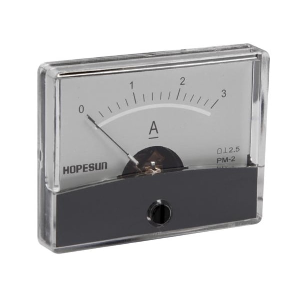 Analog strømpanelmåler 3A Dc / 60 X 47Mm