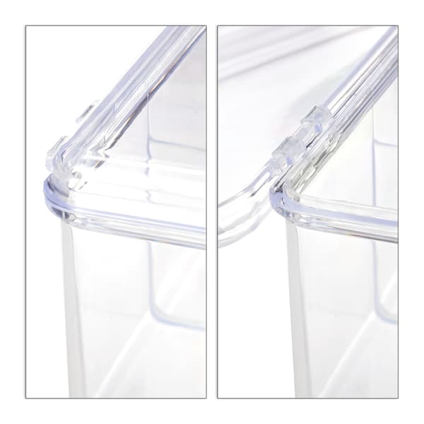 Transparent telåda med 6 fack