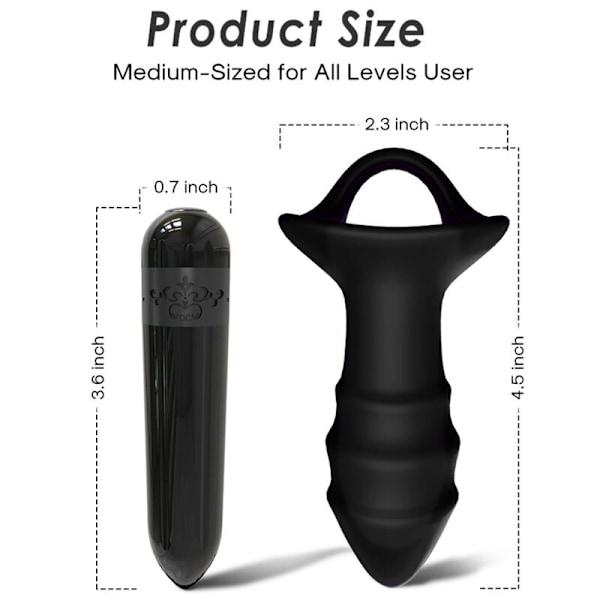 Armony - Kylin Finger Vibrator & Anal Plug Fjärrkontroll Svart