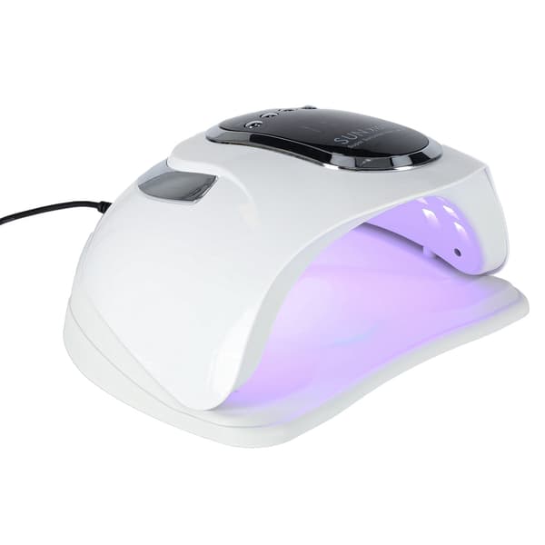 UV LED neglelampe 280W, 45 LED'er, timer, bevægelsessensor