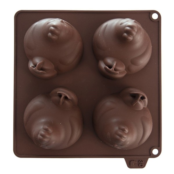 Silikoneform til muffins, småkager og chokolade - kyllinger