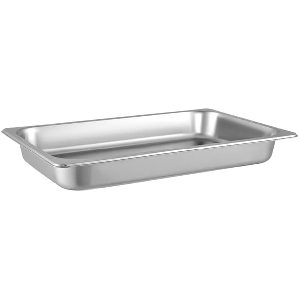 Ångkokare, full storlek, rostfritt stål, 6,5 cm djupa, 6-pack