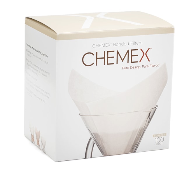 Chemex Pre-folded Square - filterpapper, 100 st