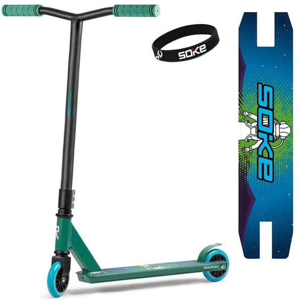 Trick Sparkcykel SOKE GO! grön-blå