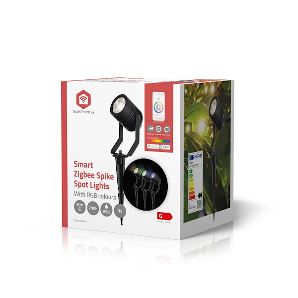 Smartlife Outdoor Light | 3 x 90 lm | Zigbee 3.0 | 3 x 3 W | RGB | 2700 K | Alumiini | Android™ / IOS