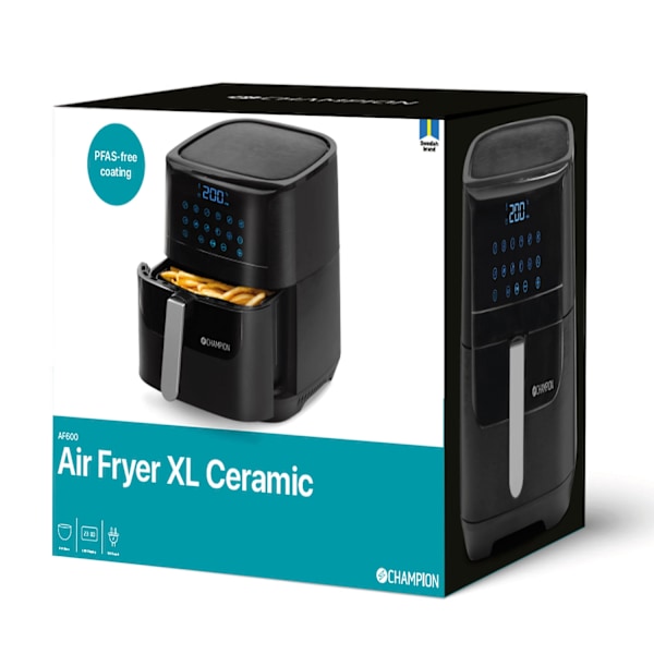Air Fryer XL Keramik 5,5L 1800W AF600 Sort