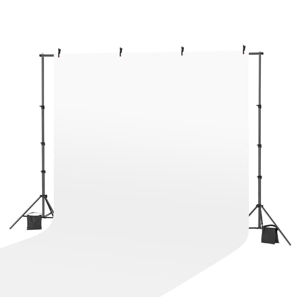 Fotobakgrundsstativkit, justerbar 2,1x3,2 m, bärbar