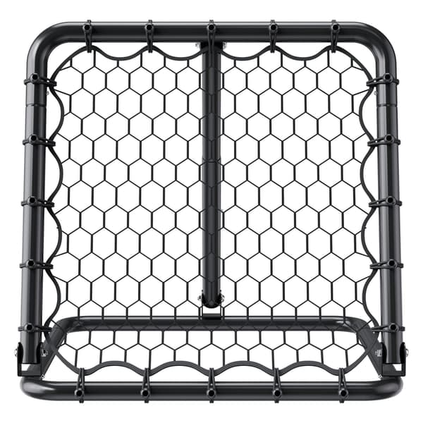 Fodboldreboundernet 34x34 tommer, justerbar vinkel, foldbar