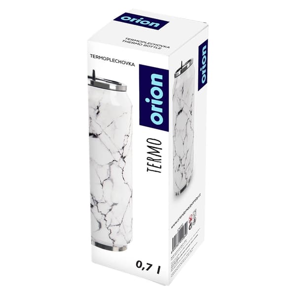 Termosmugg, marmordesign, 700ml, rostfritt stål