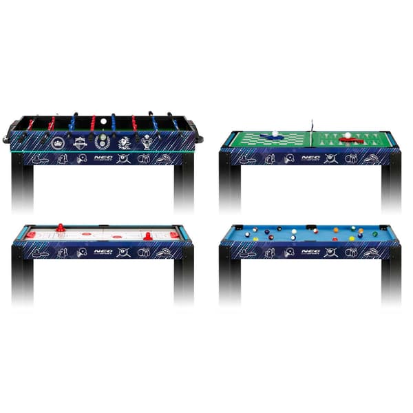 Multispillebord 12i1 106x59x90 cm NS-801 sort