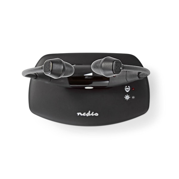 Trådløst TV hovedtelefoner | RF | In-Ear | Maksimal batteritid: 4.5 timer | 35 m | Digital lyd | Opladningsstation | Balancekontrol | Sort