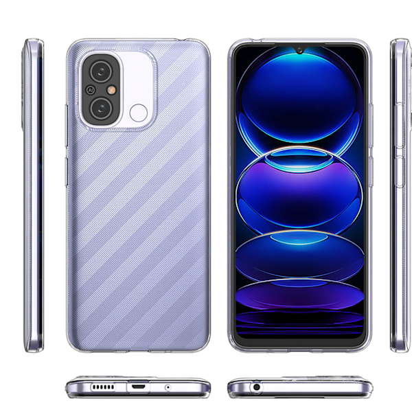Ultratunt fodralskydd 0,5 mm för Xiaomi Xiaomi Redmi 11A / Poco C55 / Redmi 12C Ultra Clear Transparent