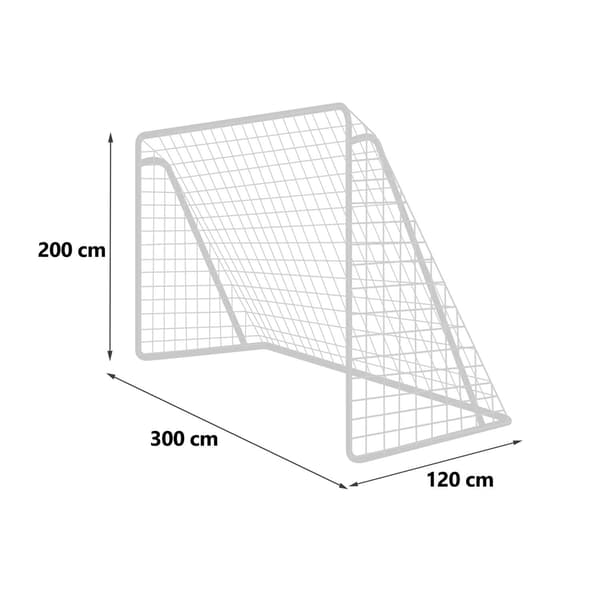 Fodboldmål 300 x 200 x 120 cm