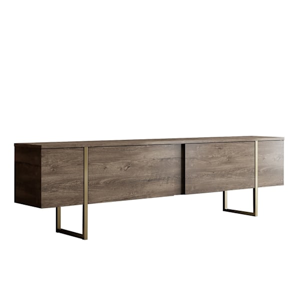 Vardagsrumsmöbler Set Luxe Set - Valnöt, Guld