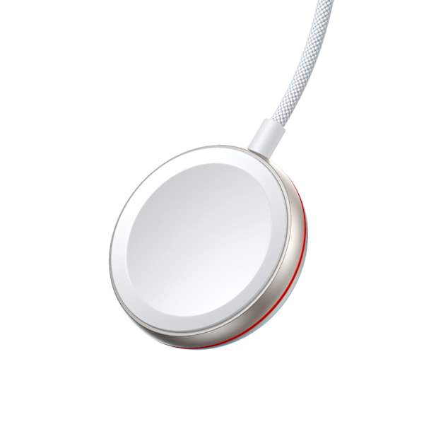 2in1 Lightning-kabel för iPhone och induktiv laddare för Apple Watch USB-C 1,5m vit