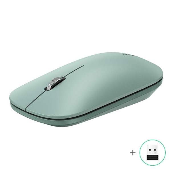 Kätevä langaton hiiri USB-tietokoneelle, vihreä