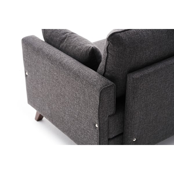 1-sæders sofa Bella lænestol - antracit