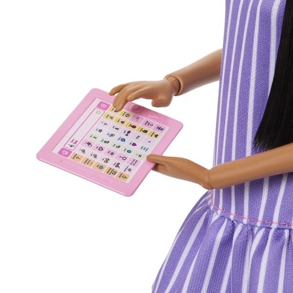 Autisme Barbie-dukke med fidget-legetøj og tablet