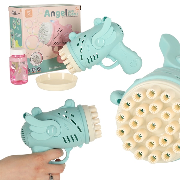 Såpbubbla pistol såpbubblor med vingar blå