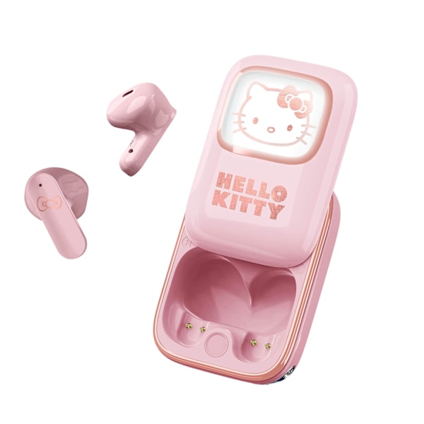 Hello Kitty Headphone Pink In-Ear TWS Slide LEDillä