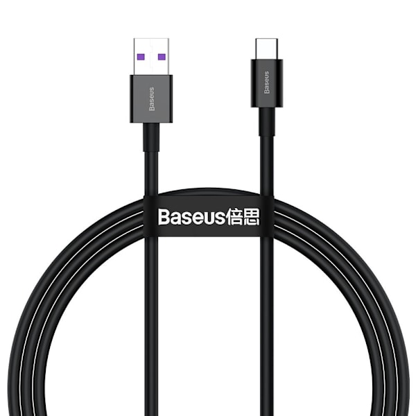 Överlägsen kabel för Huawei USB - USB-C 11V / 6A SuperCharge 1m - svart
