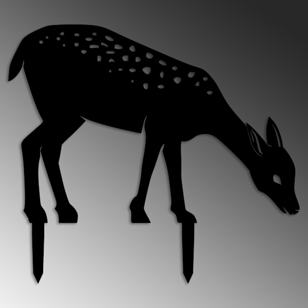 Gazelle med dekorative objekter 01