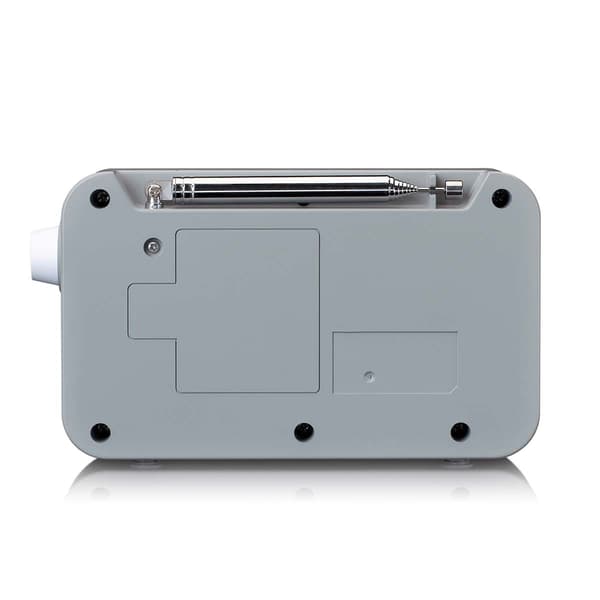 Bærbar DAB+ FM-radio med Bluetooth, 2,4" display, hvid