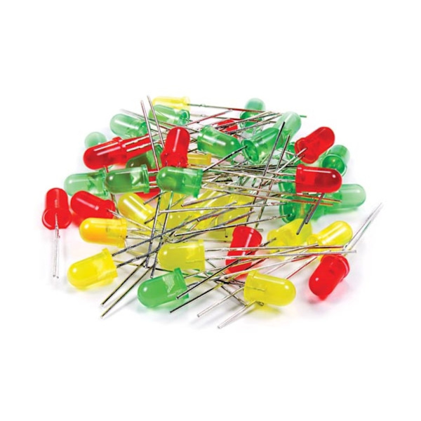Blandat LED-set - 80 st - 2 storlekar - 3 färger